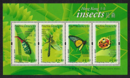 Hong Kong Ladybird Butterfly Moth Insects MS 2000 MNH SG#MS1027 - Nuevos