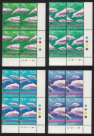 Hong Kong WWF Chinese White Dolphin Corner Blocks Of 4 1999 MNH SG#995-998 MI#919-922 Sc#875-878 - Nuovi