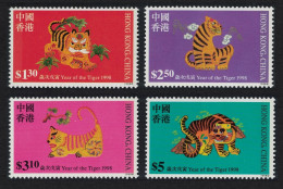 Hong Kong Chinese New Year Of The Tiger 4v 1998 MNH SG#915-918 - Unused Stamps