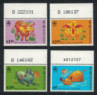 Hong Kong Chinese New Year Of The Ox 4v Margins Mix 1997 MNH - Unused Stamps