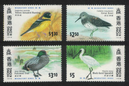 Hong Kong Migratory Birds 4v 1997 MNH SG#884-887 MI#811-814 Sc#784-787 - Unused Stamps