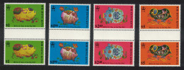 Hong Kong Chinese New Year Of The Pig 4v Gutter Pairs 1995 MNH SG#793-796 MI#732-735 Sc#712-715 - Ongebruikt