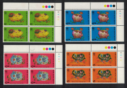 Hong Kong Chinese New Year Of The Pig Corner Blocks Of 4 1995 MNH SG#793-796 MI#732-735 Sc#712-715 - Ongebruikt