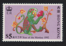 Hong Kong Chinese New Year Of The Monkey $5 1992 MNH SG#689 - Ungebraucht