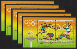 Hong Kong Olympic Games Barcelona MS 5 Pcs 1992 MNH SG#MS722 MI#Block 23 Sc#628e - Unused Stamps