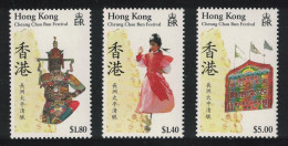 Hong Kong Cheung Chau Bun Festival 3v 1989 MNH SG#593-595 MI#560-562 Sc#539-41 - Ungebraucht