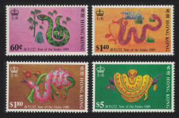 Hong Kong Chinese New Year Of The Snake 4v 1989 MNH SG#587-590 - Unused Stamps