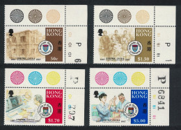 Hong Kong Medical Centenaries 4v Corners 1987 MNH SG#555-558 MI#524-527 Sc#505-508 - Ongebruikt