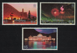Hong Kong By Night 3v 1983 MNH SG#443-445 MI#416-418 Sc#416-418 - Ungebraucht