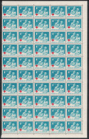 Honduras Red Cross Half-sheet Of 50 Stamps 1969 MNH SG#748 - Honduras