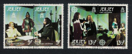 Jersey Europa CEPT 1980 Personalities Inks With Britain 2 Pairs 1980 MNH SG#226-229 - Jersey