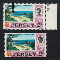 Jersey Portelet Bay 2d Extra Visitor VARIETY RAR 1969 MNH SG#17var - Jersey