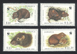 Jamaica WWF Brown's Hutia 4v 1986 MNH SG#899-902 - Jamaica (1962-...)