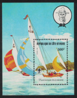 Ivory Coast Sailing 75th Anniversary Of Boy Scout Movement MS 1982 MNH SG#MS725 - Costa D'Avorio (1960-...)