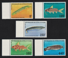 Ivory Coast Fish 5v Margins 1986 MNH SG#907-911 - Costa D'Avorio (1960-...)