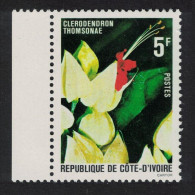 Ivory Coast Flower 'Clerodendron Thomsonae' Margin 1980 MNH SG#622 - Ivory Coast (1960-...)