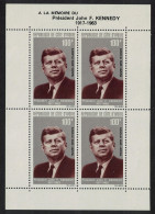 Ivory Coast President Kennedy Commemoration MS 1964 MNH SG#MS251 MI#Block 3 - Costa D'Avorio (1960-...)