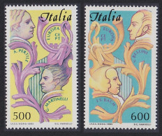 Italy Bach Bellini Composers Singers Music Europa CEPT 2v 1985 MNH SG#1887-1888 - 1981-90: Mint/hinged