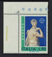 Italy 'Spirit Of Victory' By Michelangelo Europa CEPT Corner 1974 MNH SG#1391 - 1971-80: Mint/hinged