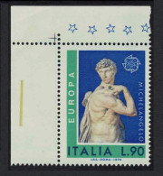 Italy 'Spirit Of Victory' By Michelangelo Europa CEPT Corner 1974 MNH SG#1391 - 1971-80: Nieuw/plakker