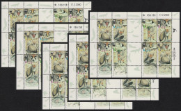 Israel WWF Blanford's Fox 5 Sheetlets [A] 2000 MNH SG#1482-1485 MI#1555-1558 Sc#1401-1404 - Andere & Zonder Classificatie