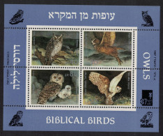 Israel Owls Biblical Birds Of Prey MS 1987 MNH SG#MS1019 MI#Block 33 Sc#960 - Other & Unclassified