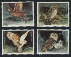 Israel Owls Biblical Birds Of Prey 4v 1987 MNH SG#1015-1018 Sc#956-959 - Altri & Non Classificati