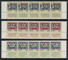 Israel Passover Feast 'Pesah' 3v Strips 1972 MNH SG#521-523 - Autres & Non Classés