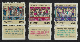 Israel Passover Feast 'Pesah' 3v 1972 MNH SG#521-523 - Sonstige & Ohne Zuordnung