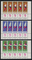 Israel Basketball Gymnastics Hapoel Games 3v Strips 1971 MNH SG#481-483 - Andere & Zonder Classificatie