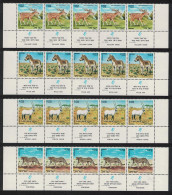 Israel Cheetah Oryx Deer Ass Animals Of Biblical Times 4v Strips 1971 MNH SG#471-474 - Autres & Non Classés