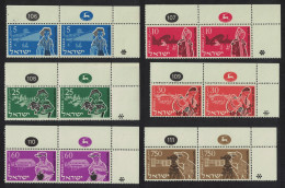 Israel Youth Immigration Scheme 6v Top Pairs 1955 MNH SG#104-109 MI#108-113 - Andere & Zonder Classificatie