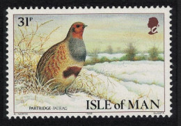Isle Of Man Grey Partridge Bird 31p 1988 MNH SG#398 - Man (Ile De)