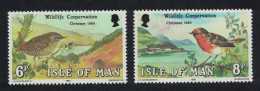 Isle Of Man Wren Robin Birds Christmas Wildlife Conservation Year 2v 1980 MNH SG#181-182 MI#178-179 Sc#182-183 - Isle Of Man