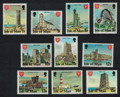 Isle Of Man Lighthouses 10v 1978 MNH SG#111=122 - Man (Insel)
