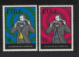 Ireland Telephone Graham Bell 2v 1976 MNH SG#389-390 - Ungebraucht