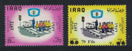 Iraq Traffic Week Overprints 2v 1972 MNH SG#1063-1064 MI#747-748 Sc#668-669 - Irak