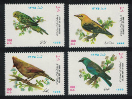 Cardinal Oriole Roller Budgerigar Birds 4v 1996 MNH SG#2870-2873 MI#2678-2681 - Iran