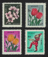 Flowers Dancer New Year Festival 1968 MNH SG#1530-1533 MI#1377-1380 - Iran