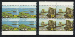 Iceland Europa CEPT Parks And Gardens 2v Blocks Of 4 1999 MNH SG#926-927 - Unused Stamps