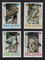 Iceland WWF Birds Gyrfalcon 4v 1992 MNH SG#798-801 MI#776-779 Sc#762-765 - Nuovi