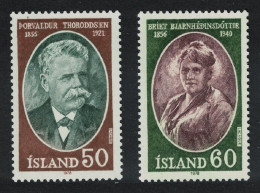 Iceland Famous Icelanders 2v 1978 MNH SG#559-560 - Unused Stamps