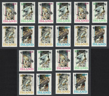 Iceland Birds WWF Gyrfalcon 4v 5 Sets [A] 1992 MNH SG#798-801 MI#776-779 Sc#762-765 - Unused Stamps