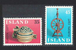 Iceland Europa. Old Wooden Crafts 2v 1976 MNH SG#545-546 - Neufs