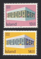 Iceland Europa 2v 1969 MNH SG#459-460 - Ungebraucht