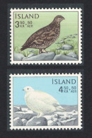 Iceland Rock Ptarmigan Birds 2v 1965 MNH SG#419-420 - Nuovi