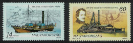 Hungary 150th Anniversary Of Steamer Service On River Tisza 2v 1995 MNH SG#4244-4245 - Neufs