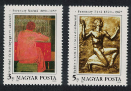 Hungary Birth Centenaries Of Noemi And Beni Ferenczy Artists 2v 1990 MNH SG#3986-3987 - Unused Stamps