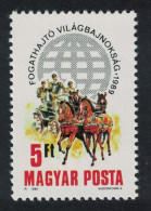 Hungary Horses World Two-in-Hand Carriage Driving Championship 1989 MNH SG#3925 - Unused Stamps