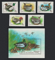 Hungary Birds Wild Ducks 5v+MS 1988 MNH SG#3851-MS3856 MI#3972-3976A+Block 199A - Unused Stamps